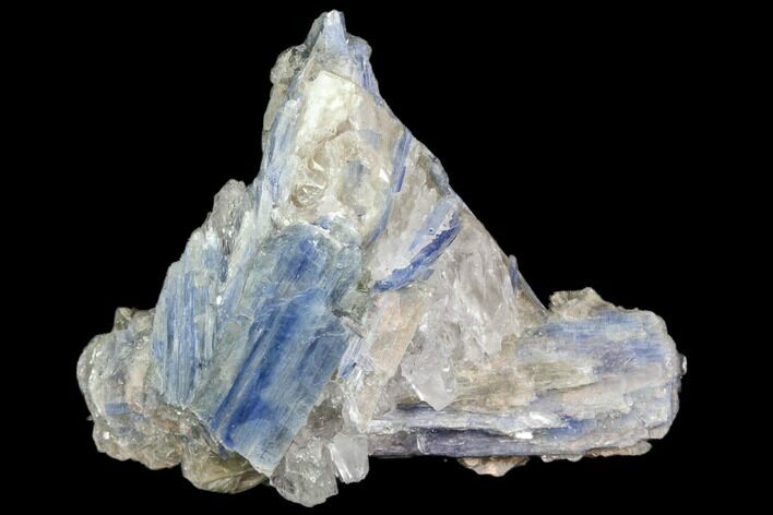 Vibrant Blue Kyanite Crystals In Quartz- Brazil #80382